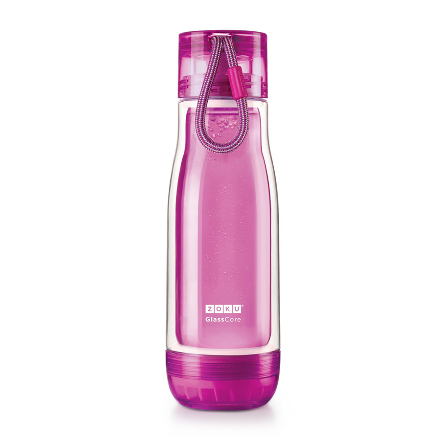 Бутылка Zoku violet, 480 мл, 8 см, 25 см, Пластик, Zoku, США, Zoku