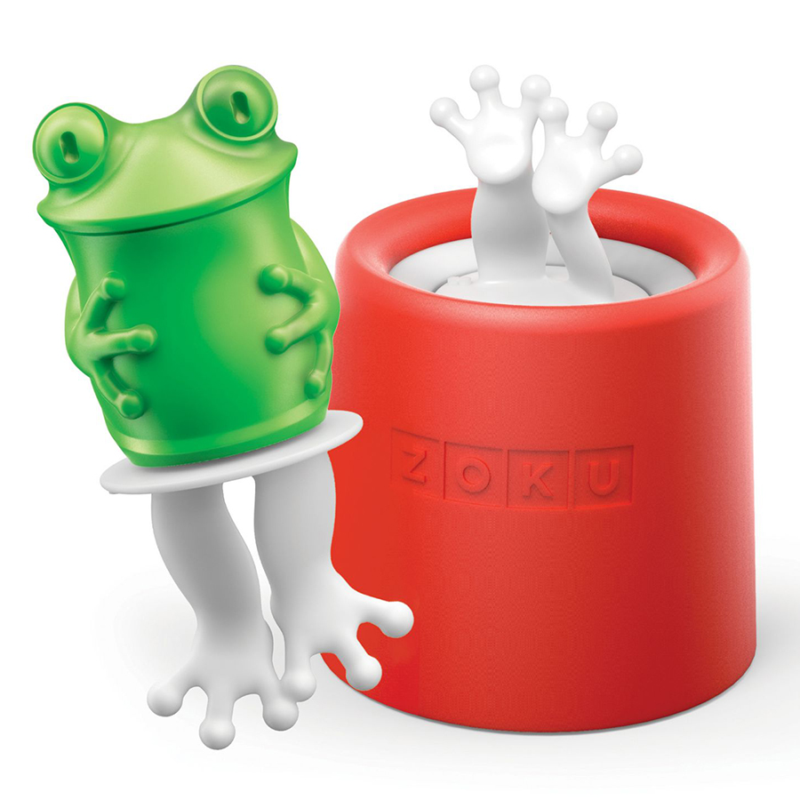 Форма для мороженого Frog, 8 см, 11 см, Пластик, Zoku, США