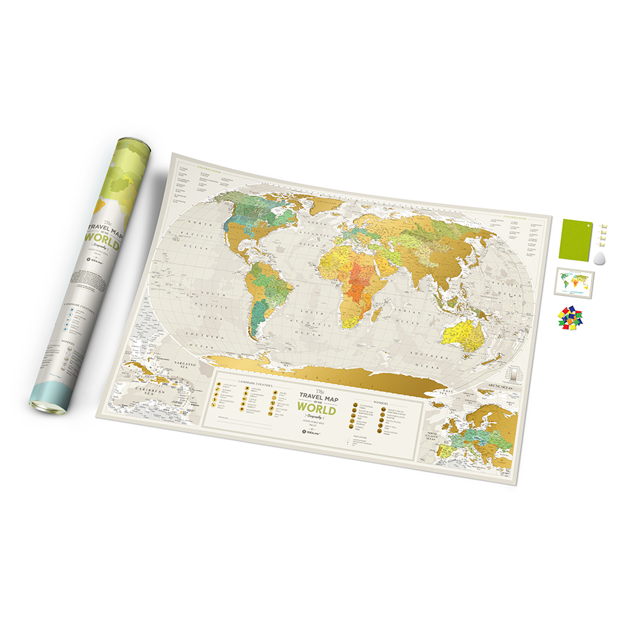  travel map Geograghy world, 60x80 , , 1DEA.me, 