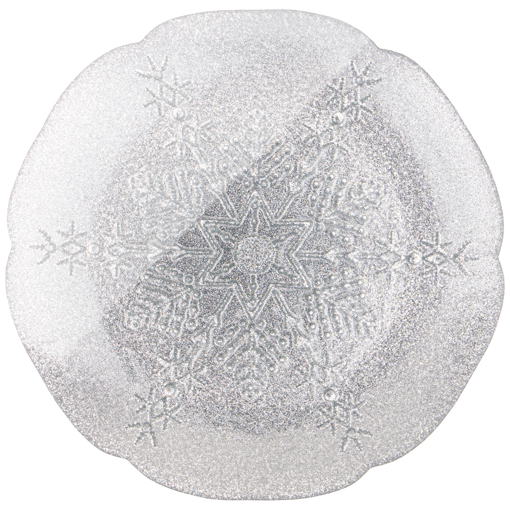   Glamor glass Snowflake silver two, 21 , , 