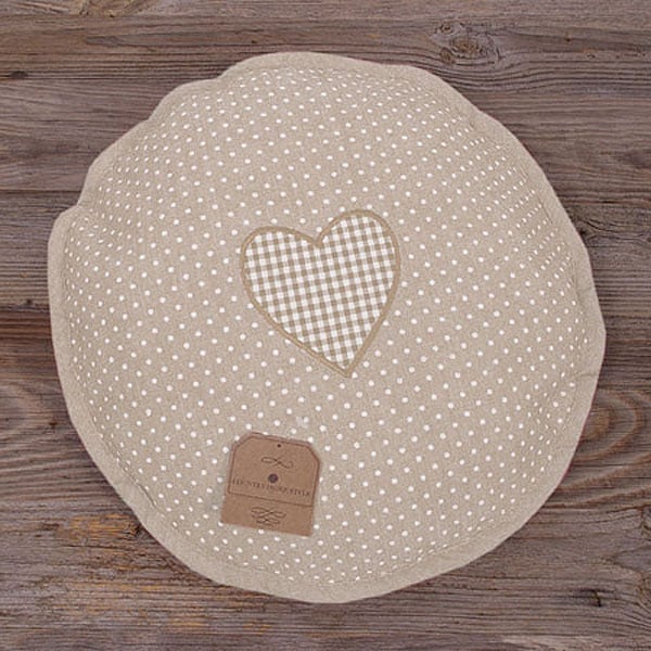   Paula Beige Round, 40 , , Country Home Style, , Paula Beige