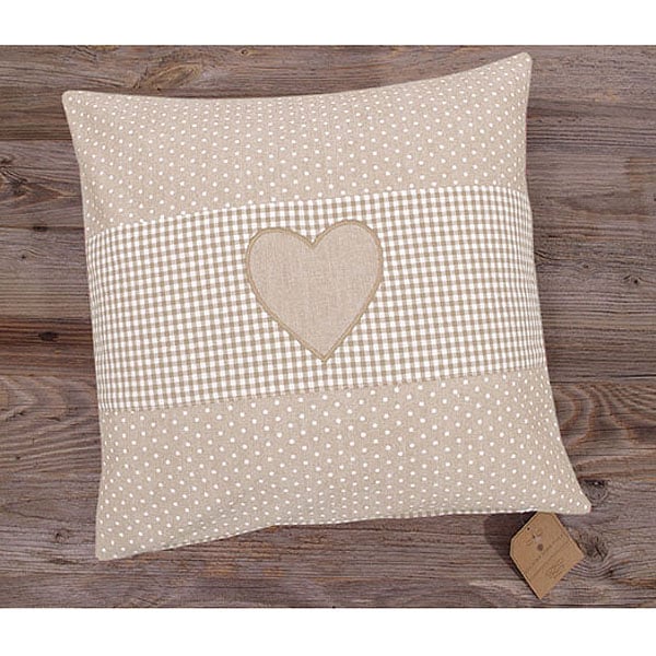   Paula Beige Heart Dot, 4040 , , Country Home Style, , Paula Beige