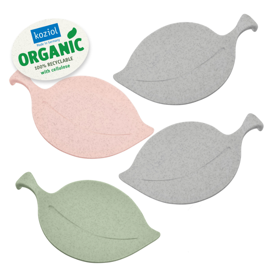   Organic Leaf-on Pink Green, 4 ., 9,2x14,3 , , Koziol, 