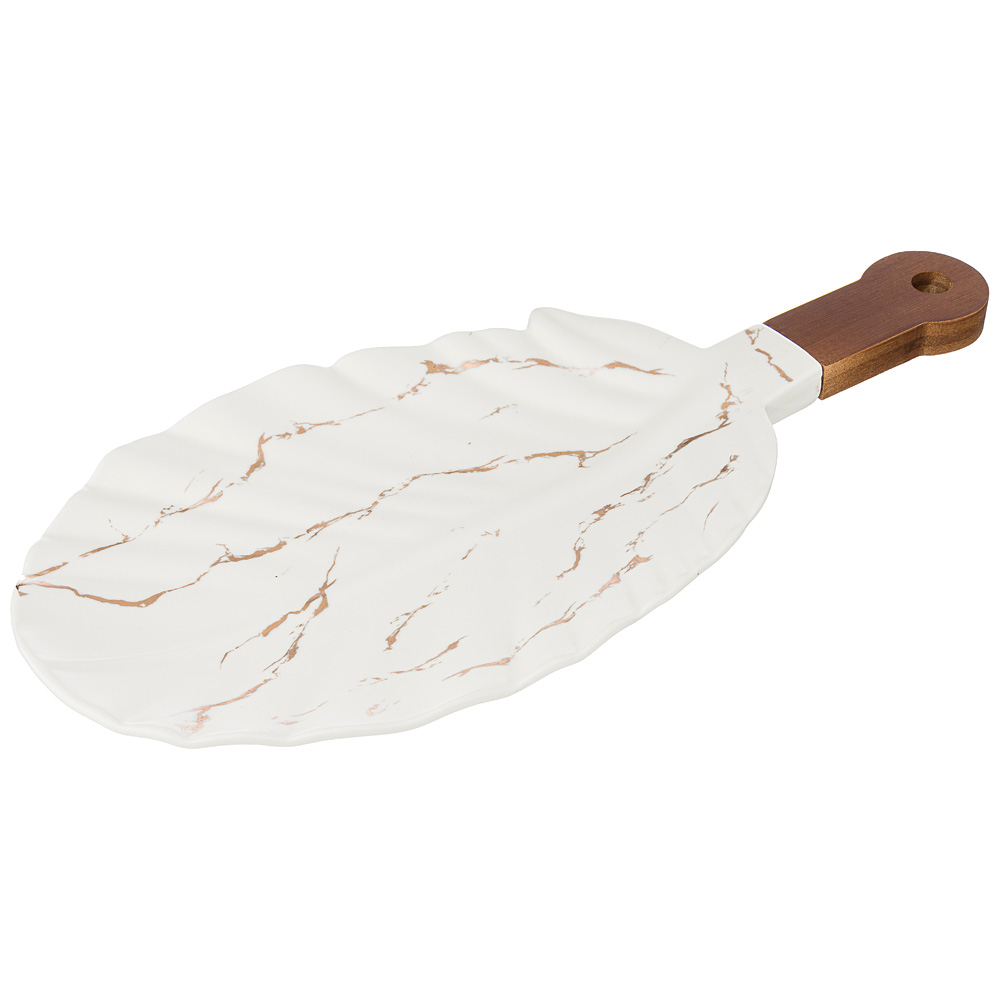    Golden Marble White Leaf, 17x39 , , , Lefard, 