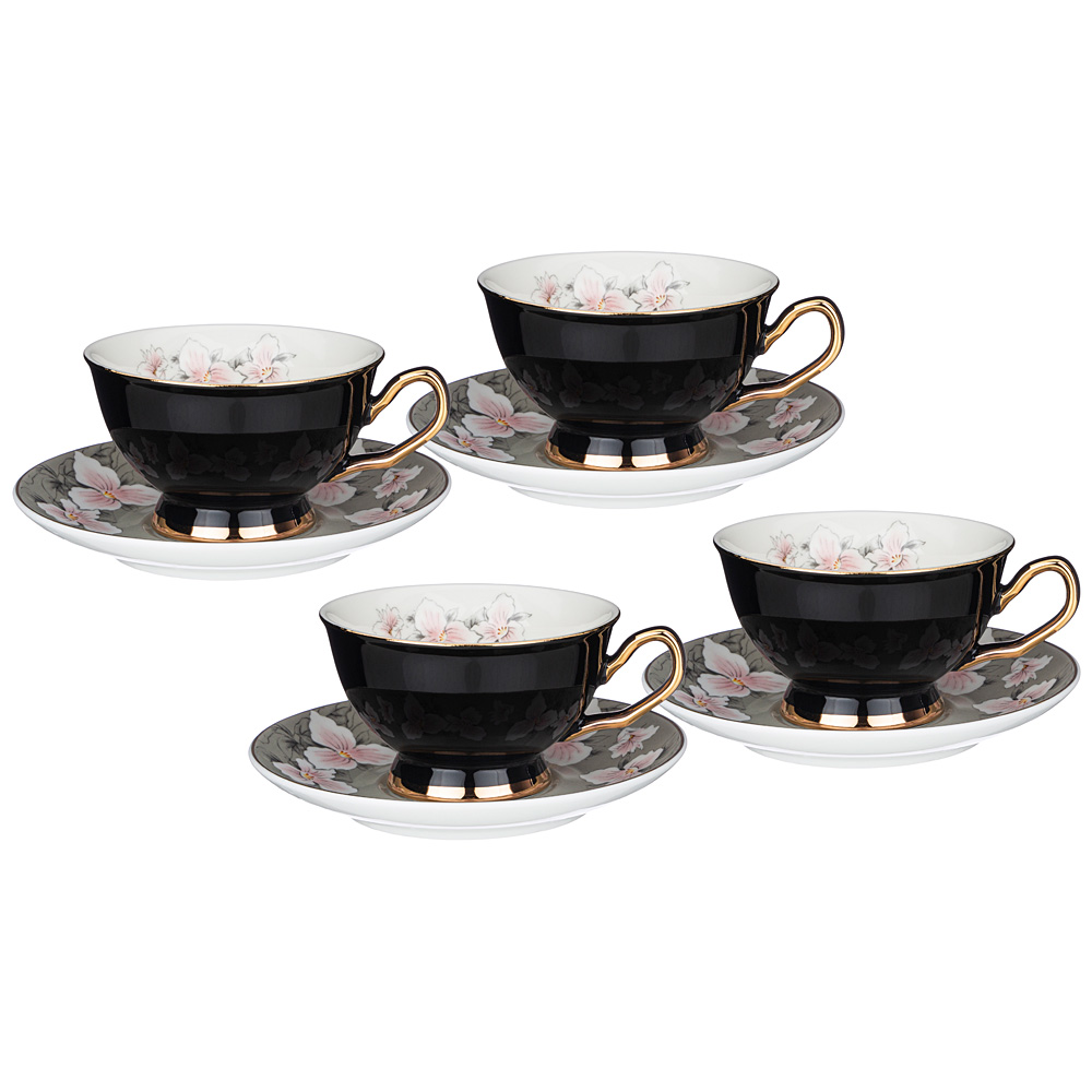   Tea ceremony Flowers black  4 , 8 ., 220 , 12 , 4 , , Lefard, 