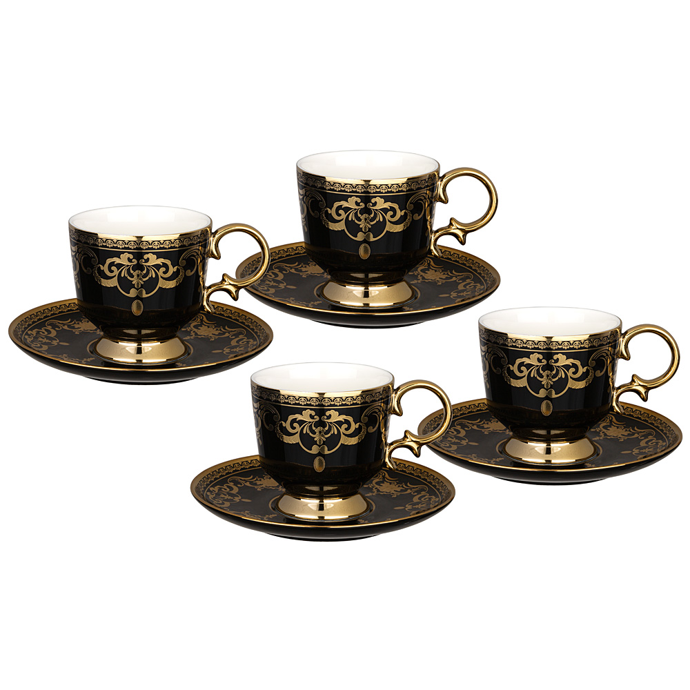   Tea ceremony Monogram black  4 , 8 ., 250 , 10 , 4 , , Lefard, 