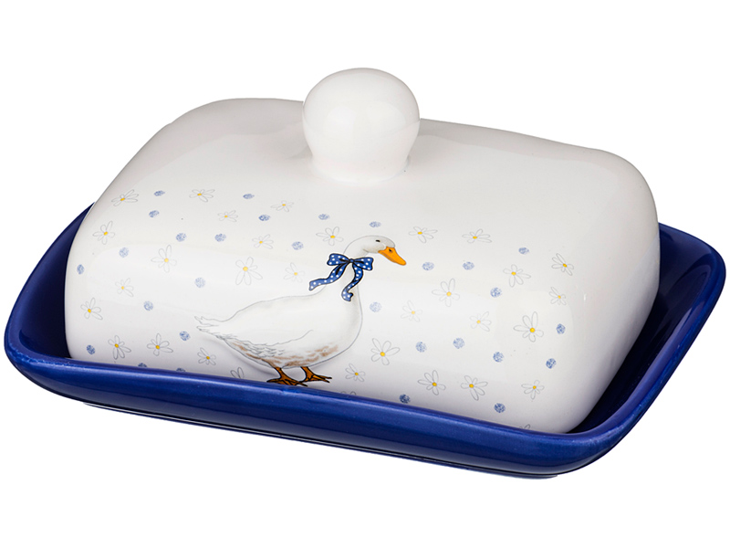 Масленка Geese, 18x14 см, 9 см, Керамика, Lefard, Китай, Geese Масленка Geese, 18x14 см, 9 см, Керамика, Lefard, Китай, Geese