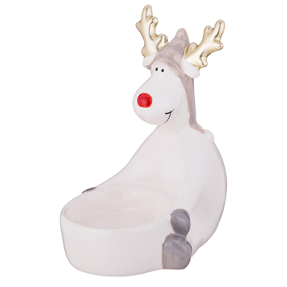  Sitting Deer White, 9x8 , 11 , , Lefard, 