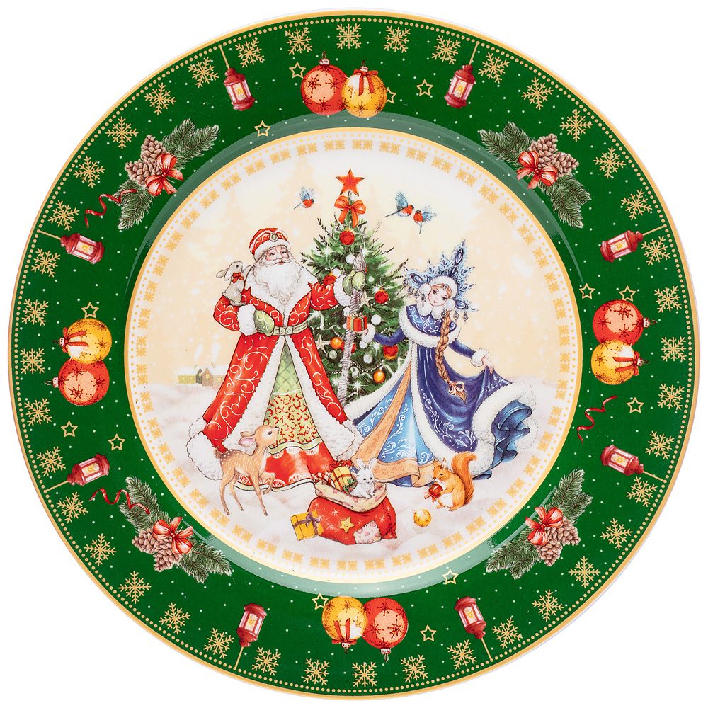   Happy New Year Santa&Snowgirl green, 21 , , Lefard, , Merry Christmas