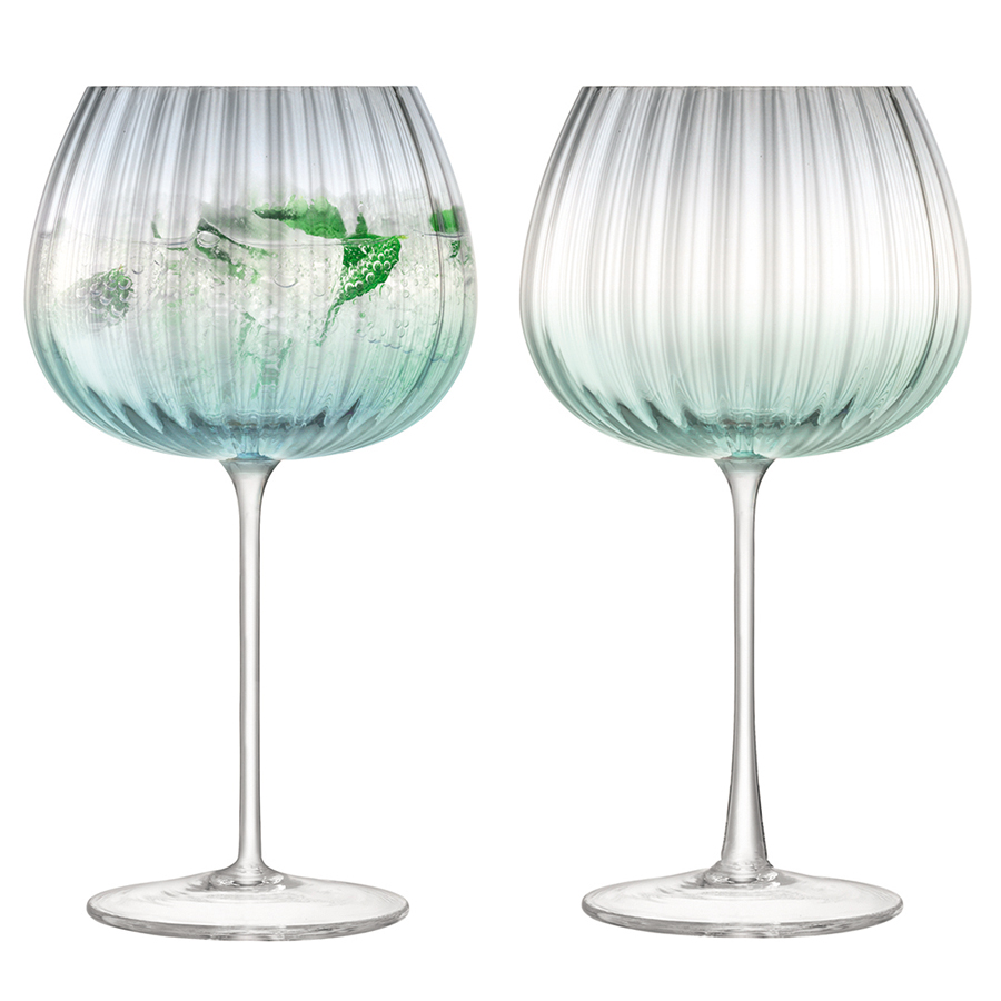 Набор бокалов Dusk green, 2 шт., 650 мл, 12,7 см, 21 см, Выдувное стекло, LSA International, Великобритания, Dusk glass