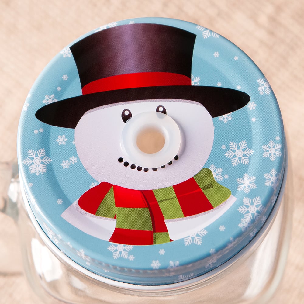    Snowman, 7,5 , , Mason Jar, 