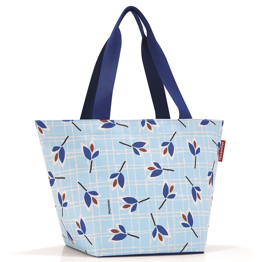  Shopper M Leaves blue, 30x26 , 50 , 15 , , Reisenthel, 