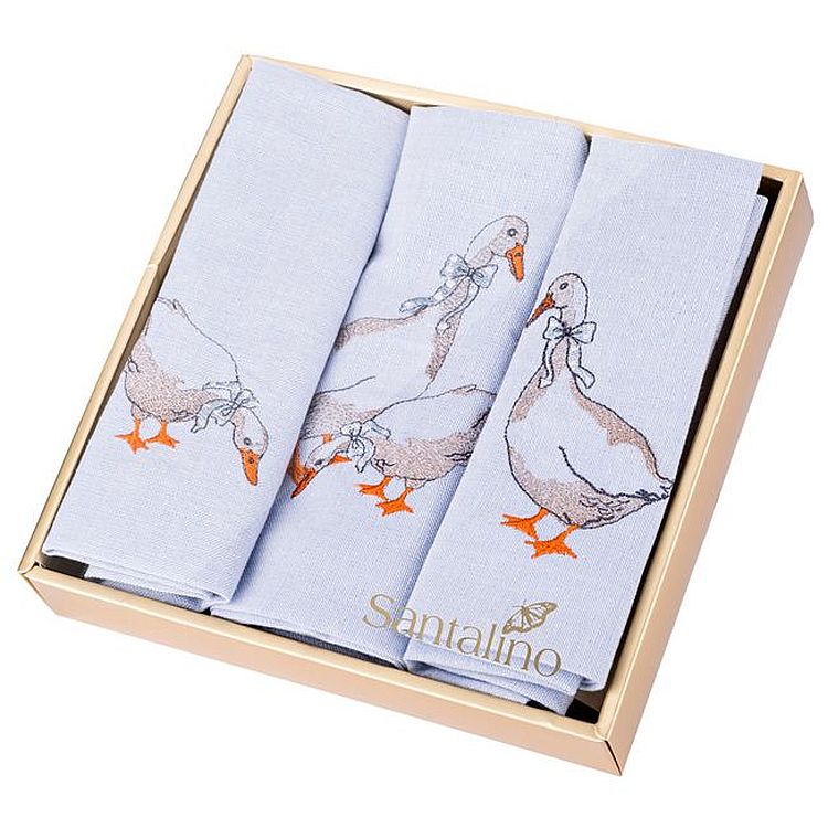   Geese Blue, 3 ., 4040 , , Santalino, , Geese