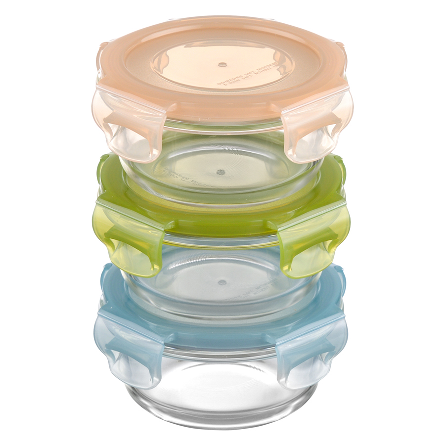    Glass Food circle pastel, 3 ., 1212 , 18 , 210 , , , , Smart Solutions, 