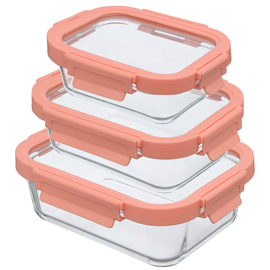    Glass Food square pink, 3 ., 2220,5 , 116 , 1,05 , , , , Smart Solutions, 