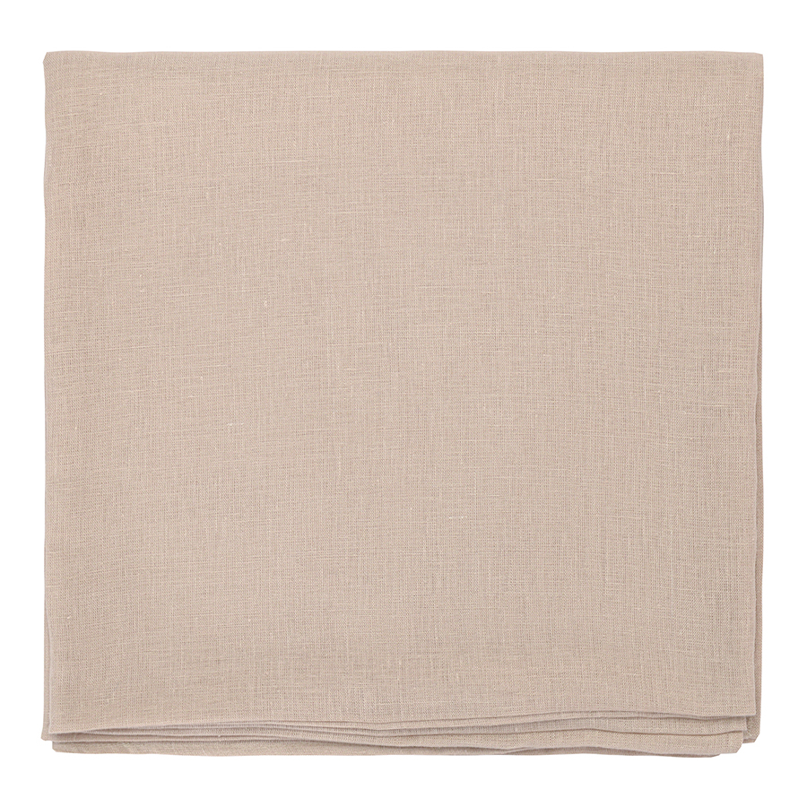 Скатерть Essential Washed Linen beige 170, 170x170 см, Лён, Tkano, Россия