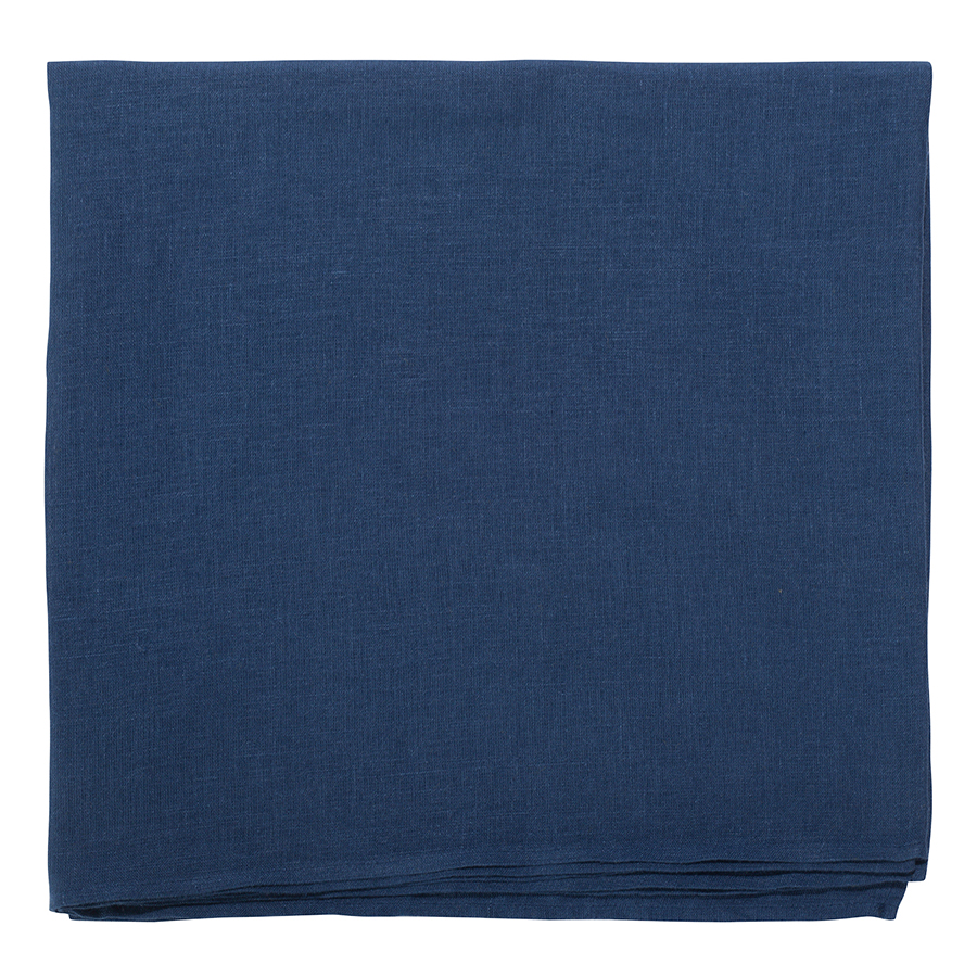 Скатерть Essential Washed Linen blue 150, 150х250 см, Лён, Tkano, Россия