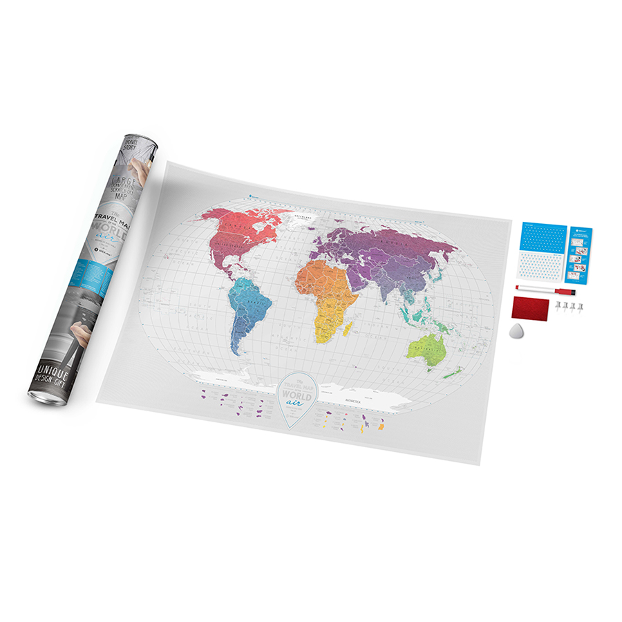  travel map air world, 96x60 , , 1DEA.me, 