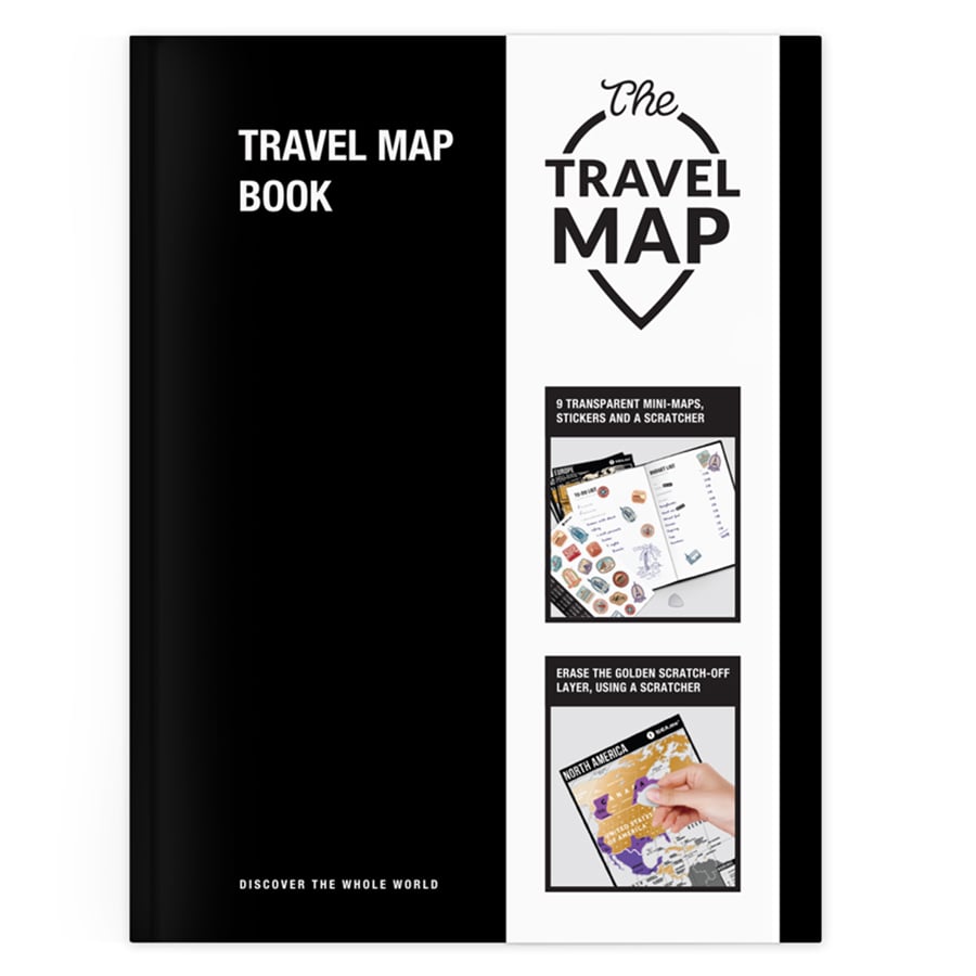 Тетрадь путешествий travel map book Travel Map Book, 16,5х23 см, Бумага, 1DEA.me, Россия