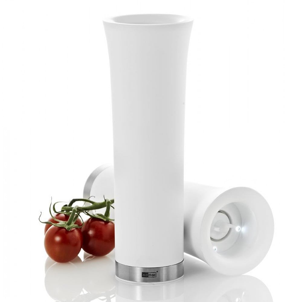 Электромельница для соли и перца Milano White, 7 см, 20 см, Пластик, Adhoc, Германия
