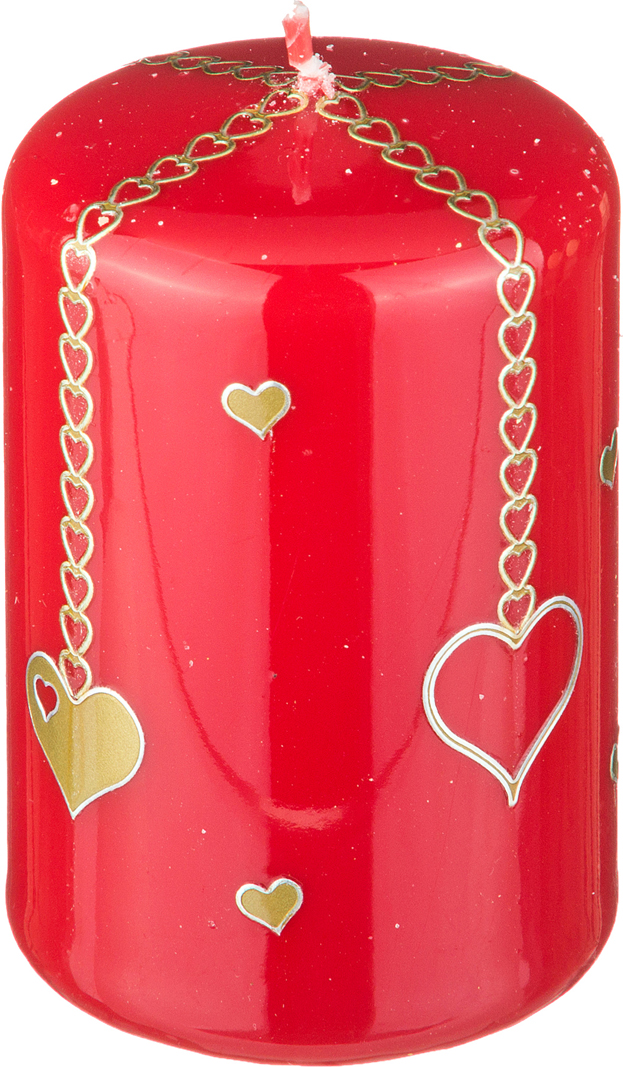 Свеча Saint Valentine Red, 9 см., 6 см, 9 см, Парафин, Adpal, Польша