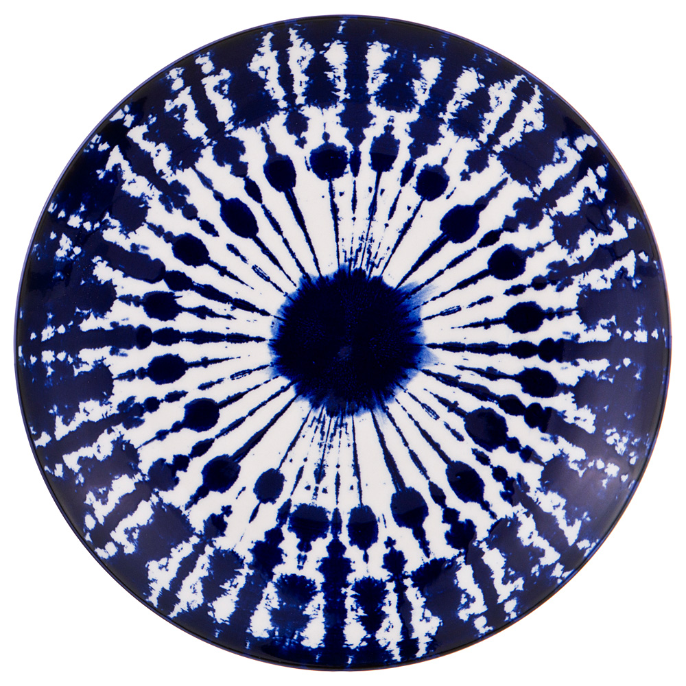 Десертная тарелка Blue dandelion, 20 см, Керамика, Agness, Германия