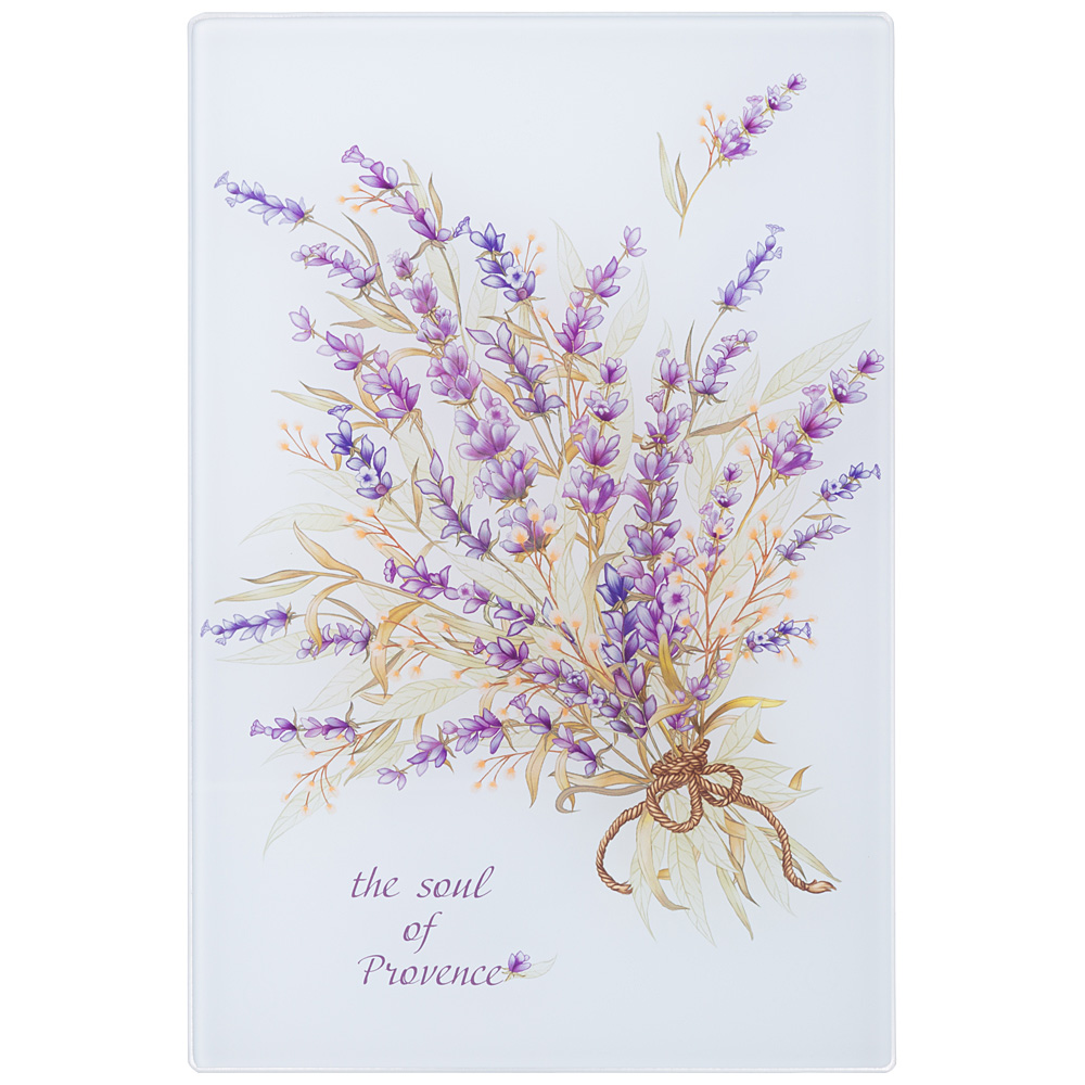 Доска разделочная Provence Lavender, 20х30 см, Стекло, Agness, Китай, Provence porcelain