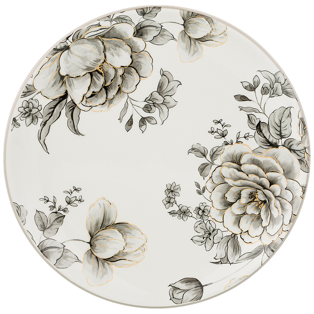 Тарелка десертная Inspiration grey ceramics, 21 см, Доломитовая керамика, Agness, Китай