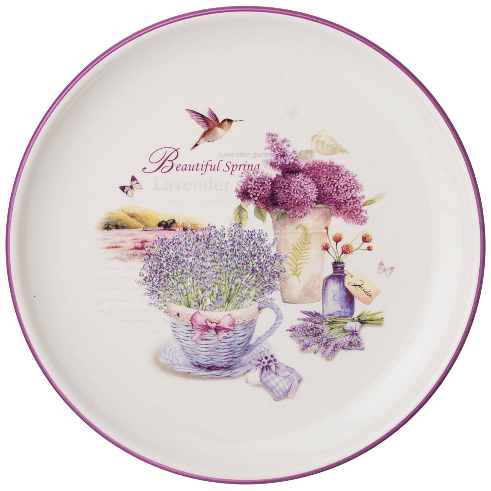 Тарелка десертная Lavender spring 21, 21 см, Керамика, Agness, Китай