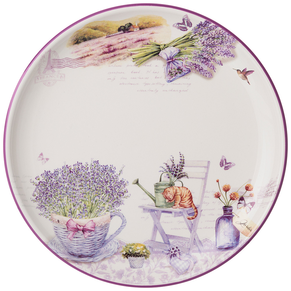 Тарелка обеденная Lavender spring 26, 26 см, Керамика, Agness, Китай