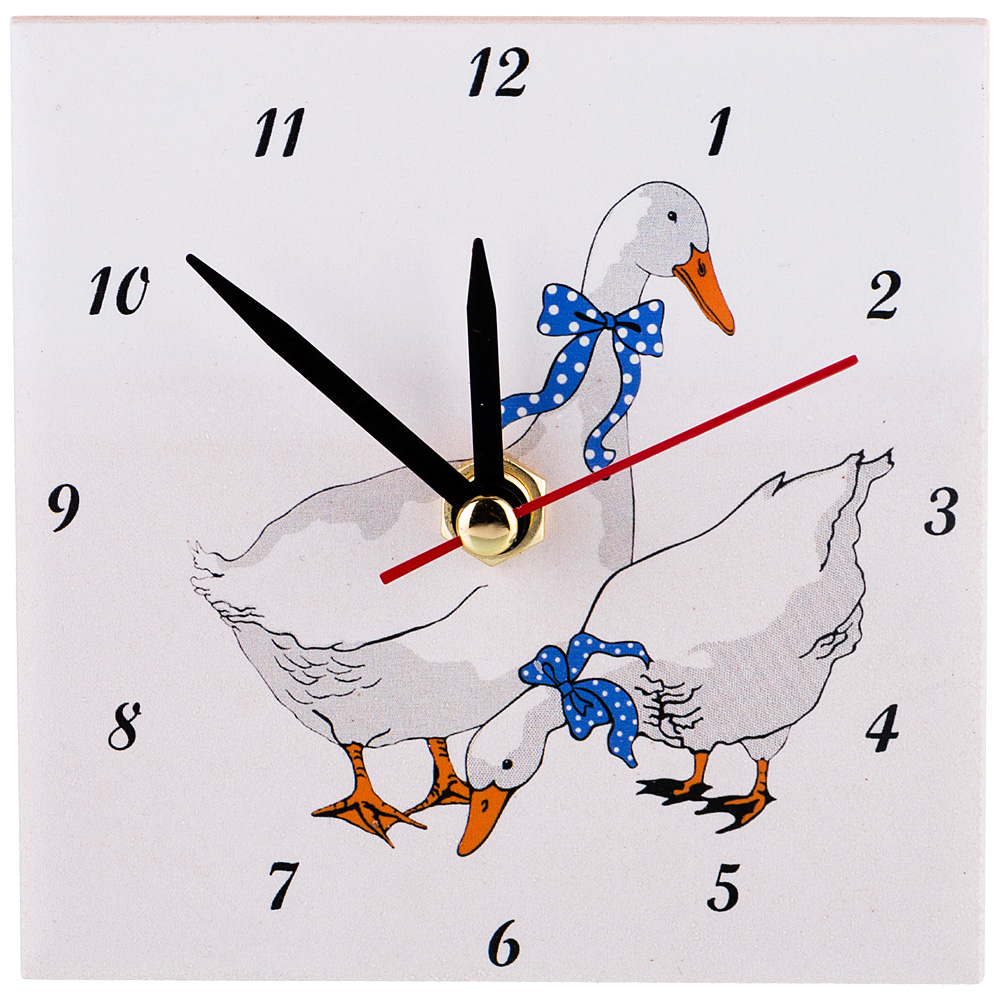 Настенные часы Geese white