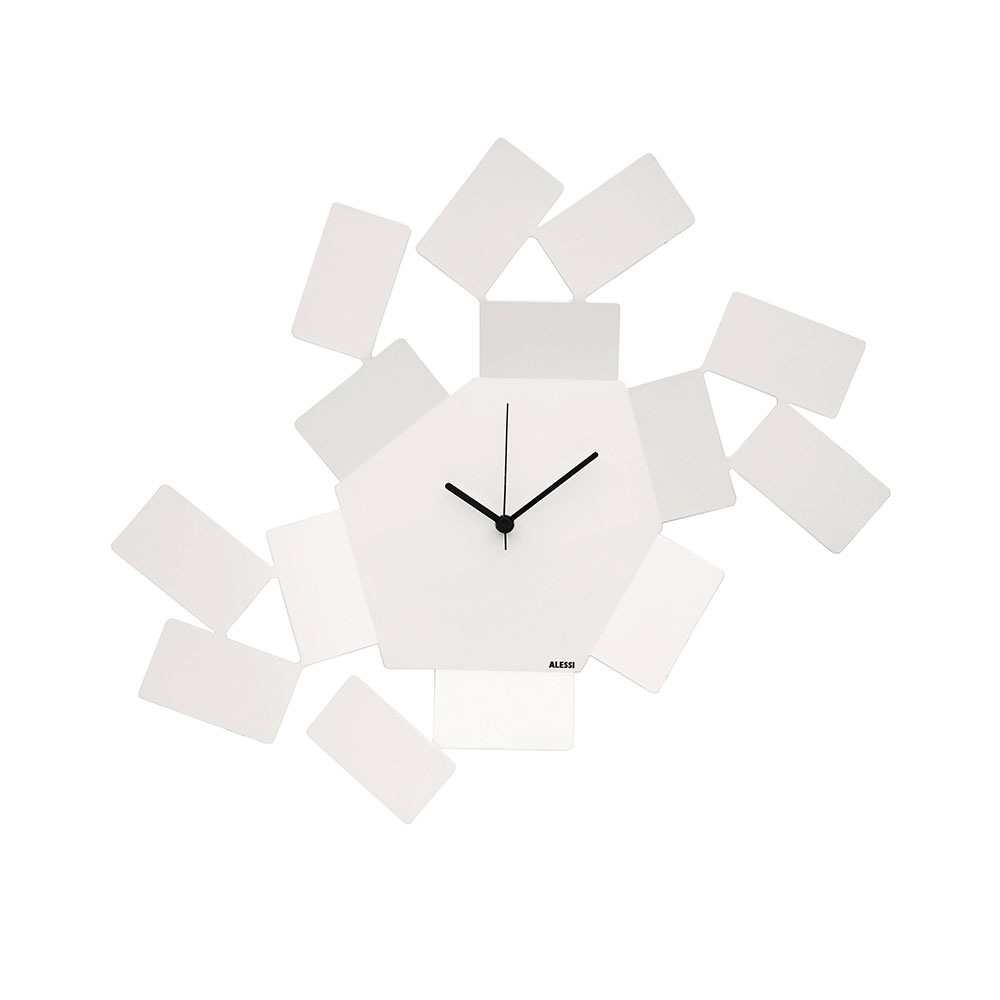 Часы настенные Stanza Scirocco bianco, 34х46 см, Нерж. сталь, Alessi, Италия
