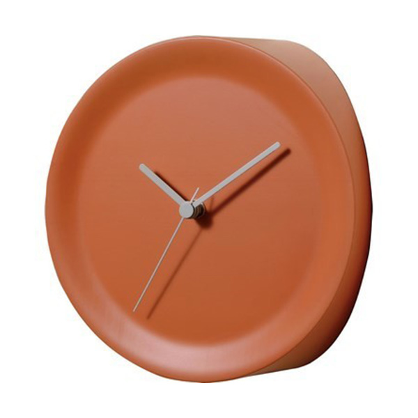 Часы угловые Ora In orange, 21 см, Пластик, Alessi, Италия