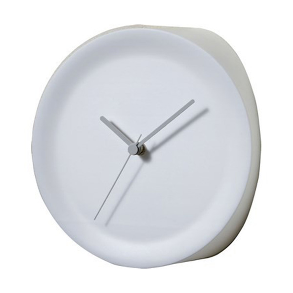 Часы угловые Ora In white, 21 см, Пластик, Alessi, Италия
