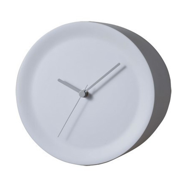 Часы угловые Ora Out white, 21 см, Пластик, Alessi, Италия