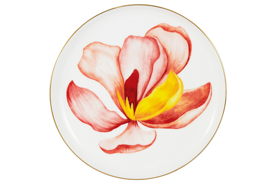 Тарелка десертная Flowers Magnolia, 19 см, Фарфор, Anna Lafarg Emily, Китай, Flowers