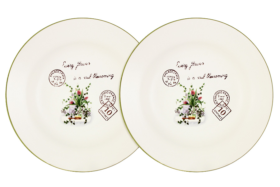Набор суповых тарелок Bouquet, 2 шт., 21 см, Керамика, Anna Lafarg LF Ceramics, Китай