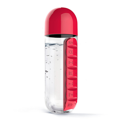 Бутылка-органайзер Asobu In Style Red, 600 мл, 8 см, 24 см, Пластик, Asobu