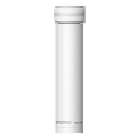 Термобутылка Asobu Skinny White, 230 мл, 6 см, 23 см, Нерж. сталь, Asobu