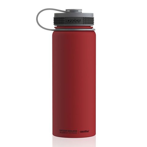 Термобутылка Asobu Alpine Flask Red, 530 мл, 7,6 см, 22,2 см, Нерж. сталь, Asobu