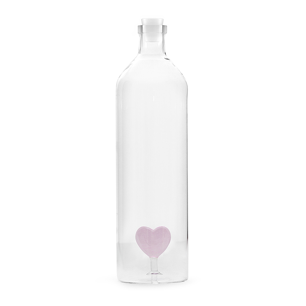Бутылка для воды Love, 1,2 л, 9 см, 30 см, Стекло, Balvi, Испания