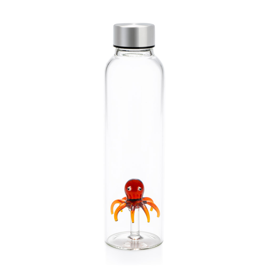 Бутылка для воды Octopus 500, 500 мл, 6,5 см, 23 см, Стекло, Balvi, Испания