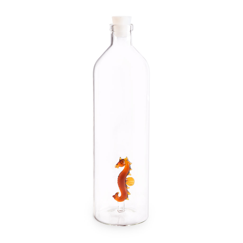 Бутылка для воды Seahorse, 1,2 л, 9 см, 30 см, Стекло, Balvi, Испания