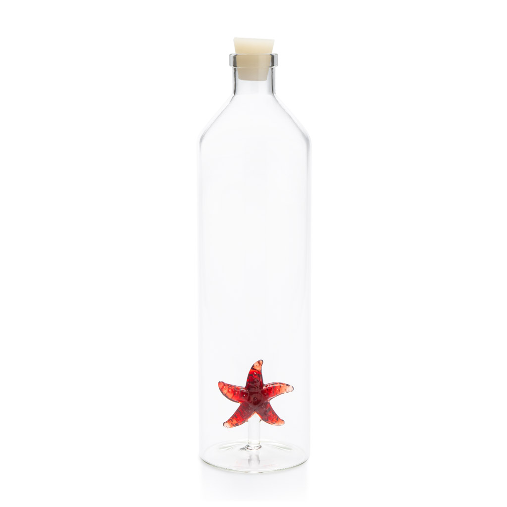 Бутылка для воды Starfish, 1,2 л, 9 см, 30 см, Стекло, Balvi, Испания