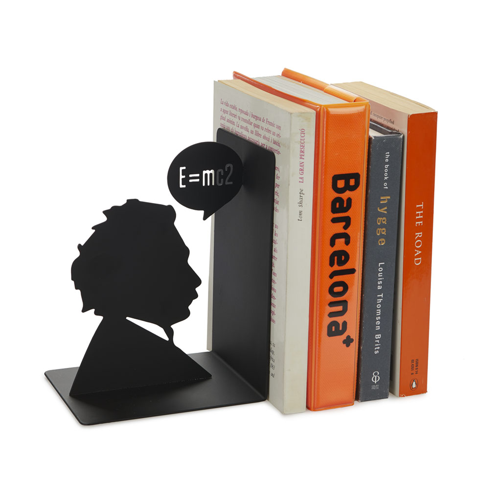 Держатель для книг Einstein black, 13х10 см, 17 см, Металл, Balvi, Испания