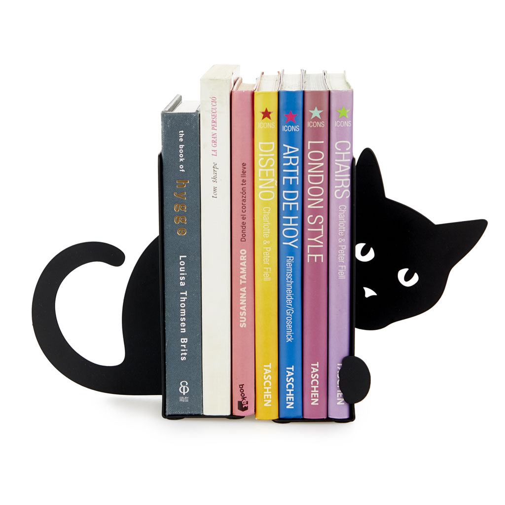 Держатель для книг Hidden Cat, 10х14 см, 16 см, Металл, Balvi, Испания