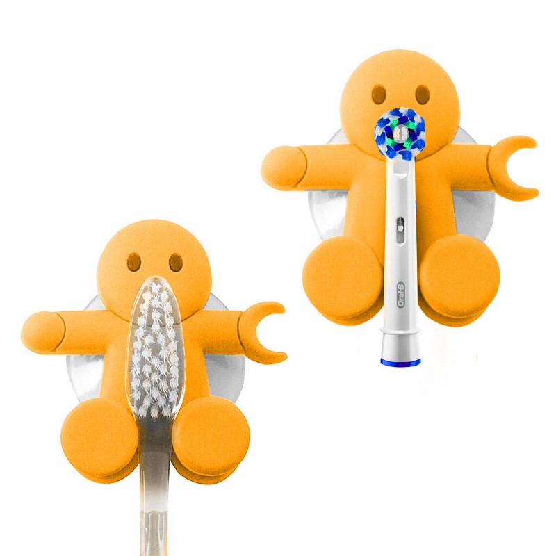 Держатель для зубной щётки Amico orange, 6х6 см, Пластик, Balvi, Испания