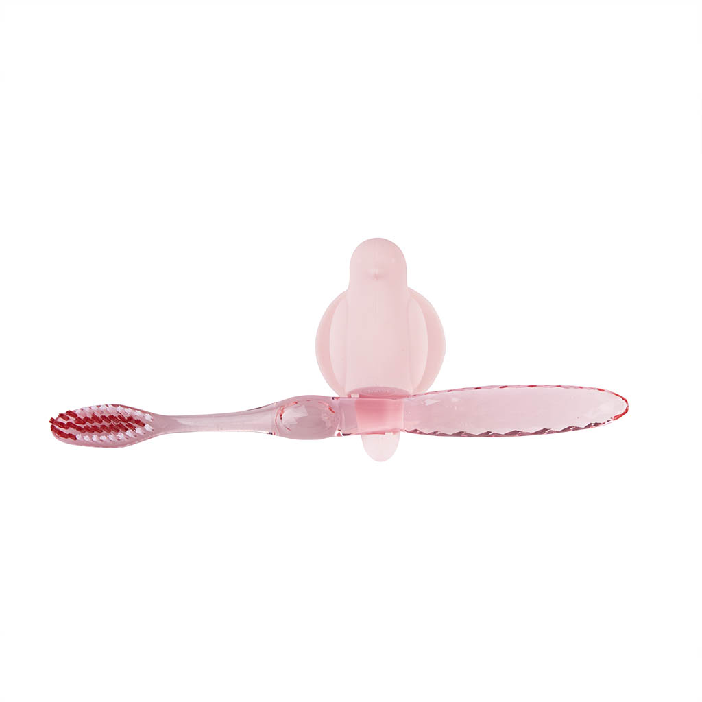 Держатель для зубной щётки Birdie Pink, 4х4 см, 7,5 см, Силикон, Balvi, Испания, Birdie