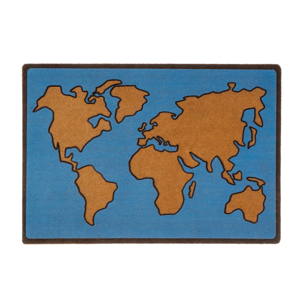 Коврик придверный World Map, 65х43 см, Полиэстер, Balvi, Испания