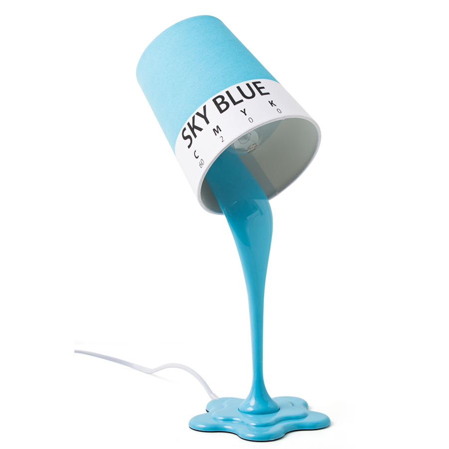Лампа настольная Cmyk blue, 15х19 см, 40 см, Пластик, Balvi, Испания